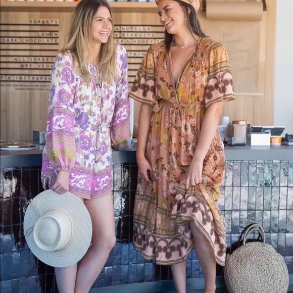 Boho Gypsy Floral Print Jumpsuit Romper Wild bloom - Picture 5 of 9